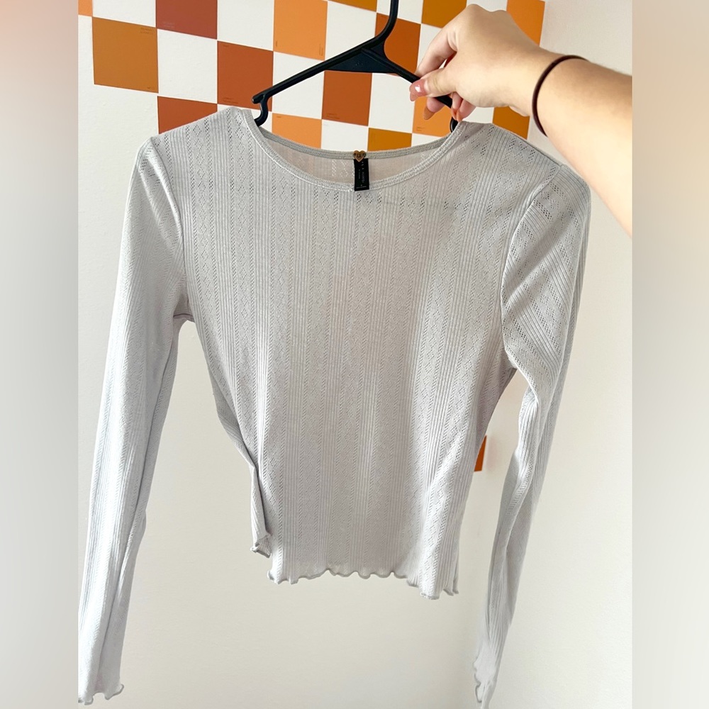 PACSUN long sleeve patterned top